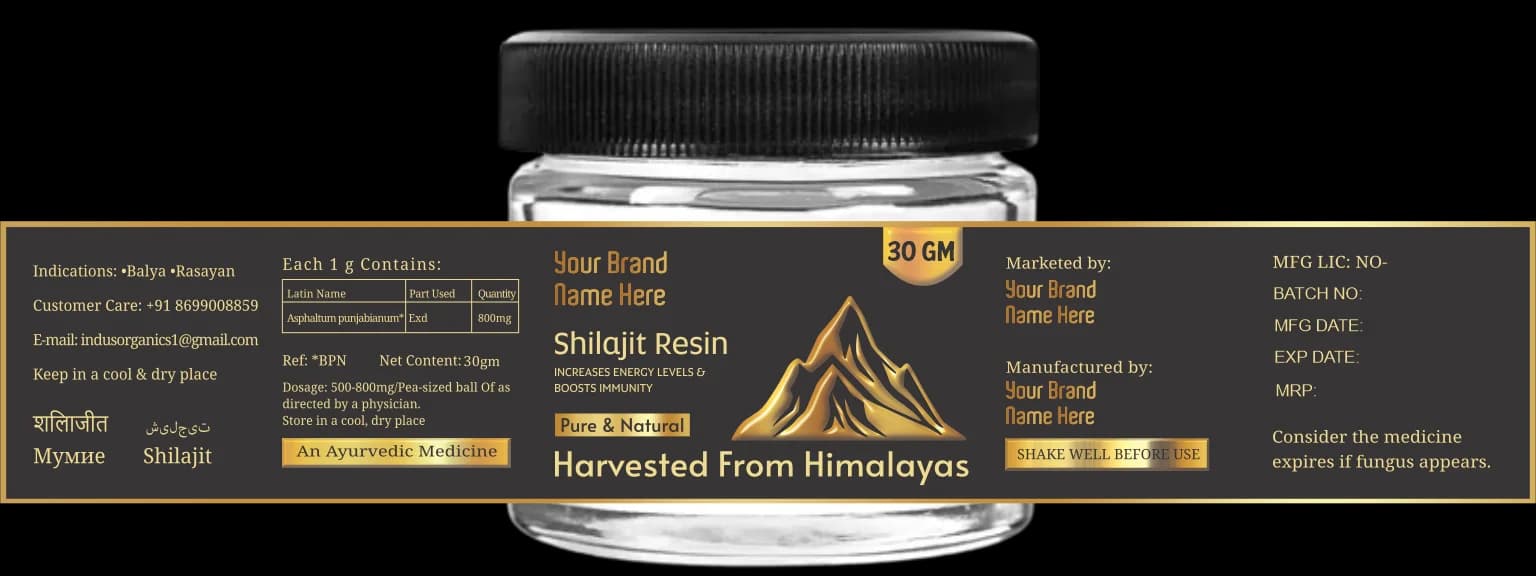 3D Embossed label finish