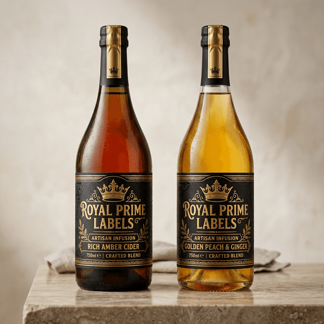 Food & Beverage Labels Background