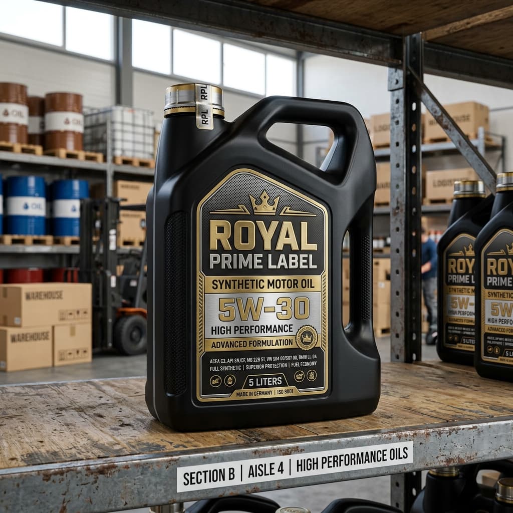 Industrial Oil Labels